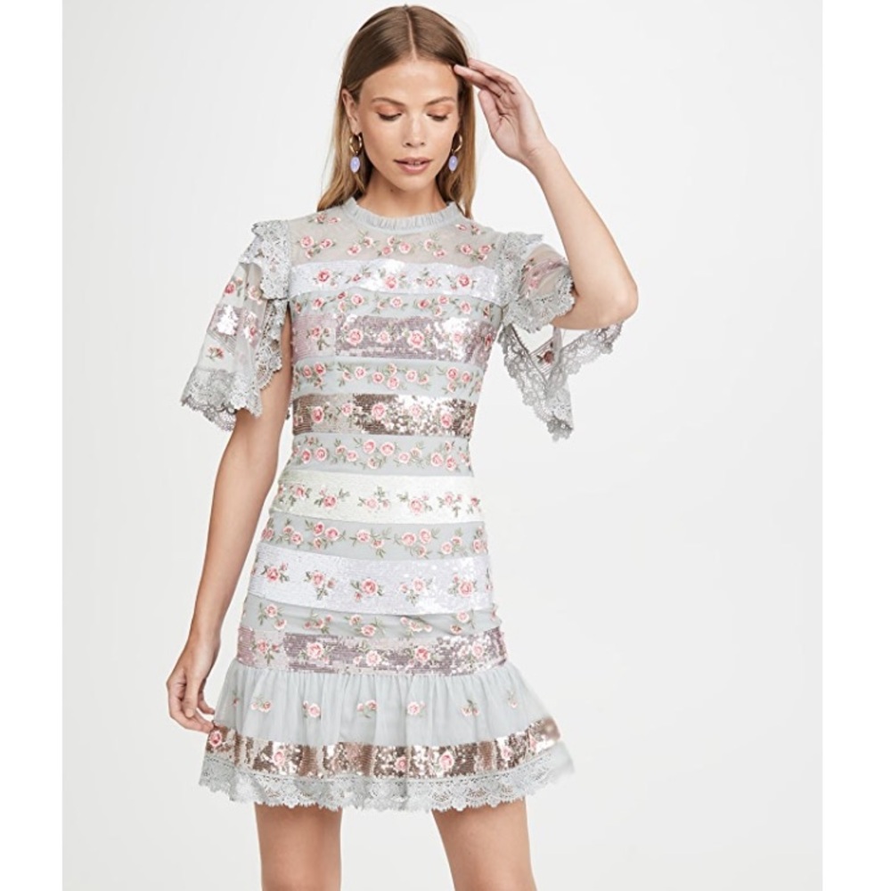 Needle & Thread Rose Bud Mini Dress